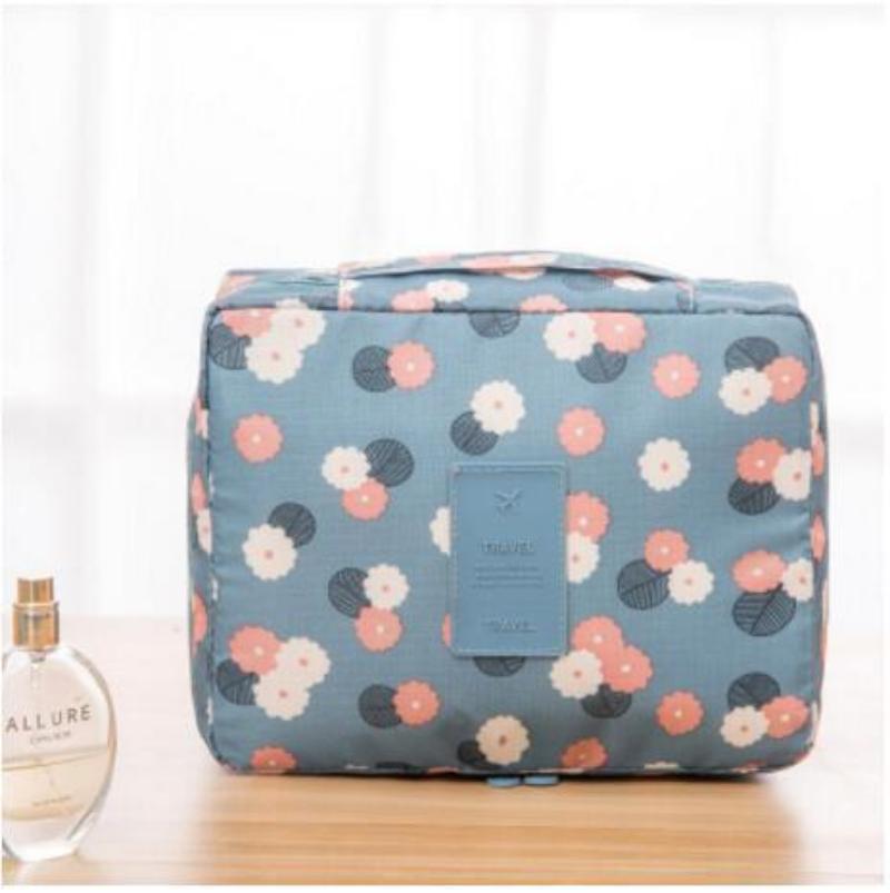Lady Grace Premium Travel Clutch Makeup Organizer Blue