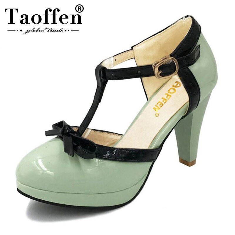 Large color matching high heels Black