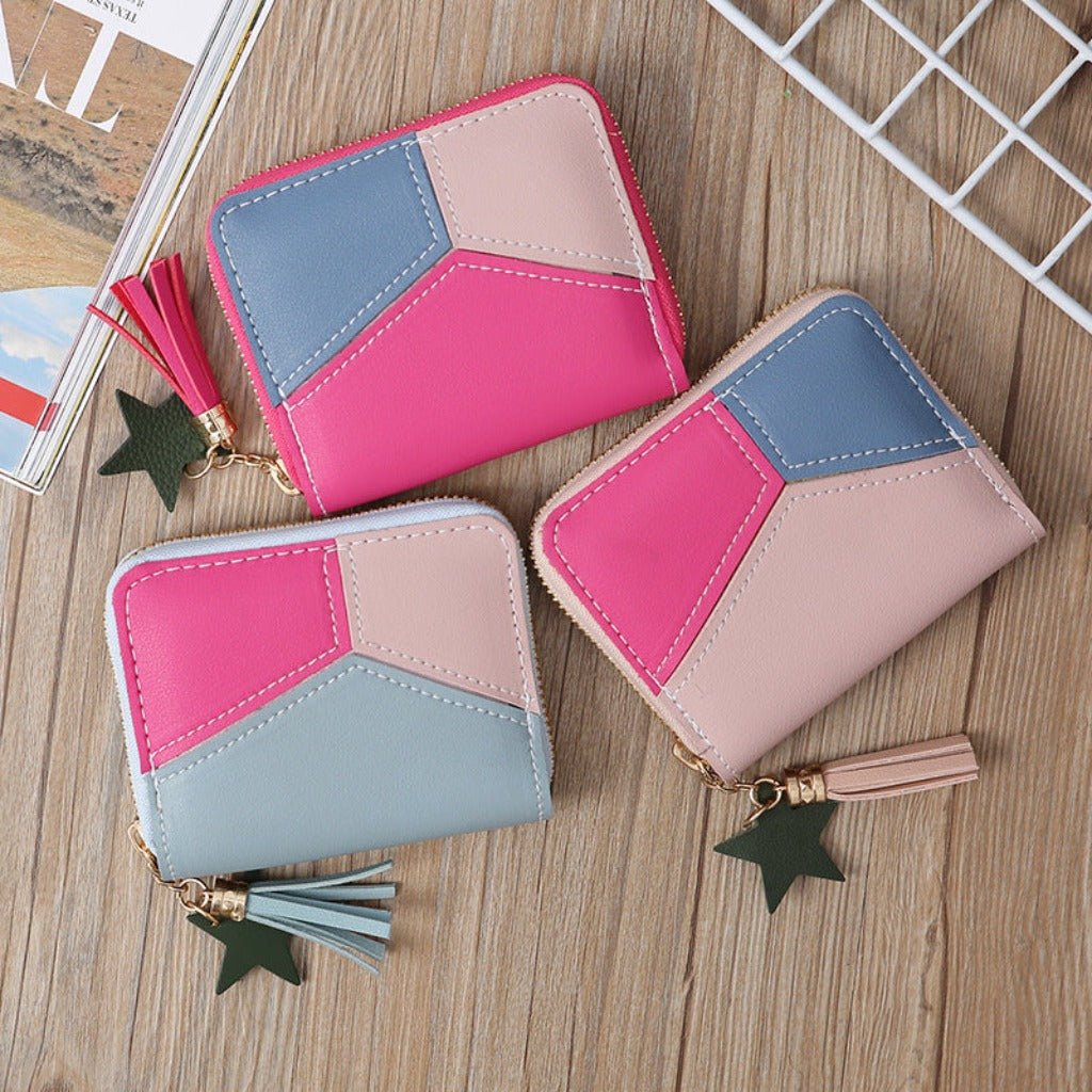 Leather Bag Clutch: Women's Wallet for Ladies and Girls Black