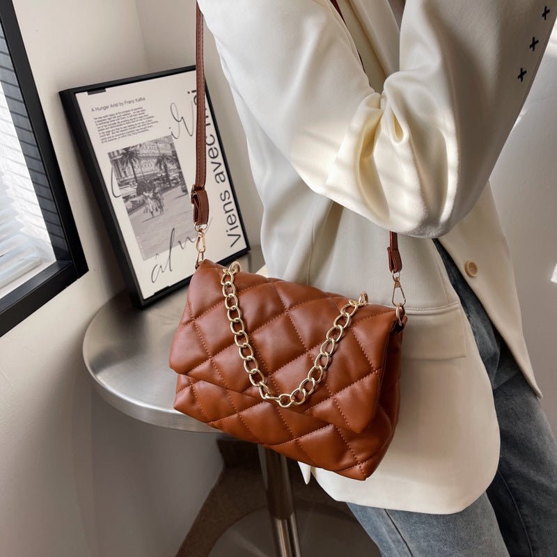 Leisure Feeling Female Crossbody Small Square Bag Coffee