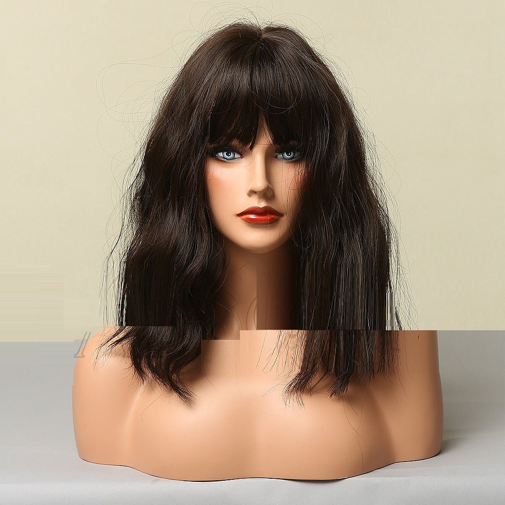 Lifelike Chemical Fiber Gradual Golden Short Hair BOB Wig Lc2104 Color