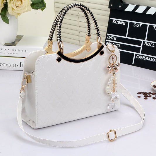 Lingge Clutch Shoulder Bag for Women 67 white