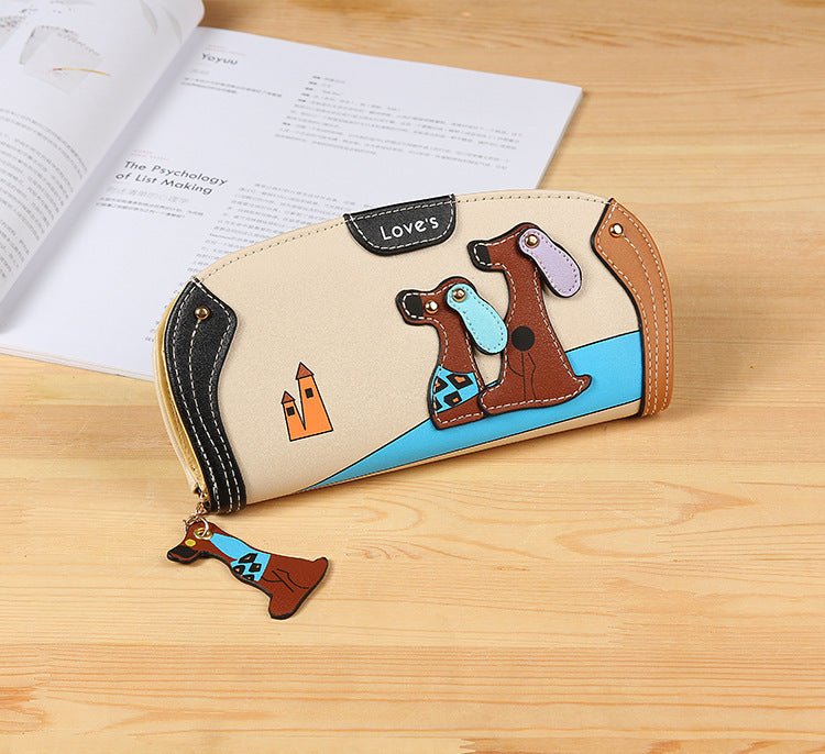 Long stylish clutch purse for ladies Khaki