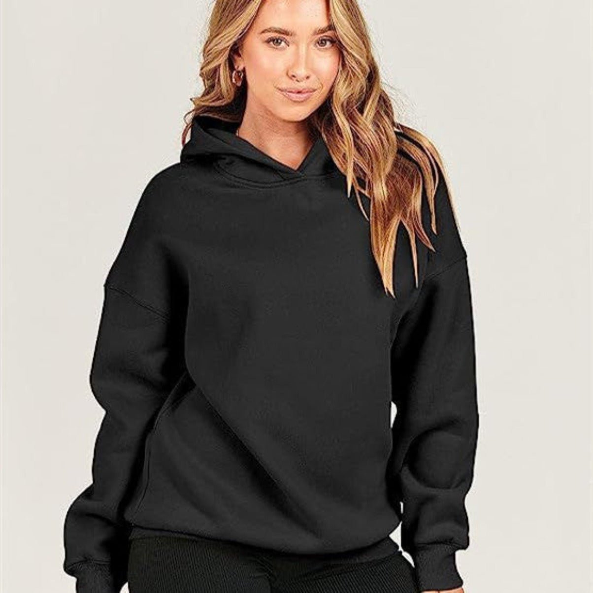 Loose Hooded Sweater Women's Sports And Leisure Apricot