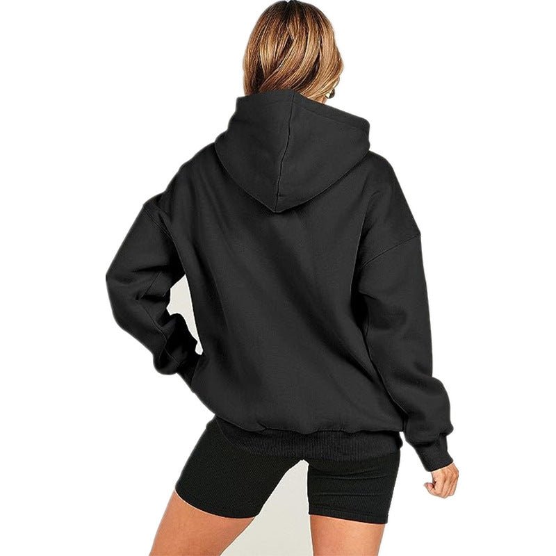 Loose Hooded Sweater Women's Sports And Leisure Apricot