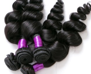 Loose Wave Virgin Weave with Bangs 8inch