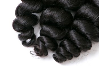 Loose Wave Virgin Weave with Bangs 8inch