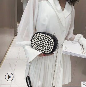 Luxury Crystal Clutch Shoulder Bag Black