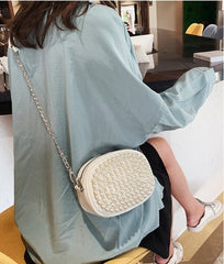 Luxury Crystal Clutch Shoulder Bag White