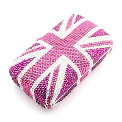 Luxury Full Diamond Crystal Clutch Rose Red