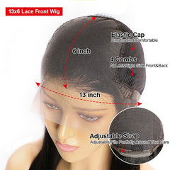 Luxury Lace Wig Set: 9a Grade Real Human Hair for Silky - Smooth Straight 13x4 Lace Intranet