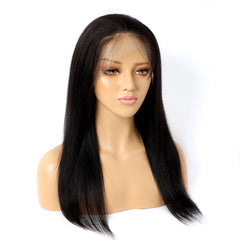 Luxury Lace Wig Set: 9a Grade Real Human Hair for Silky - Smooth Straight 13x4 Lace Intranet