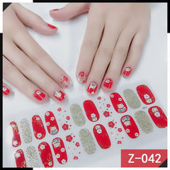 Luxury Nail Polish Stickers: High - End Nail Art Adhesive Decals Z042