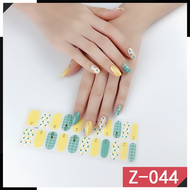 Luxury Nail Polish Stickers: High - End Nail Art Adhesive Decals Z044