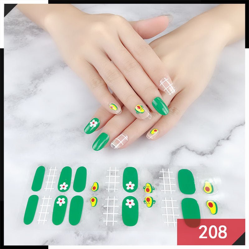 Luxury Nail Polish Stickers: High - End Nail Art Adhesive Decals Z208