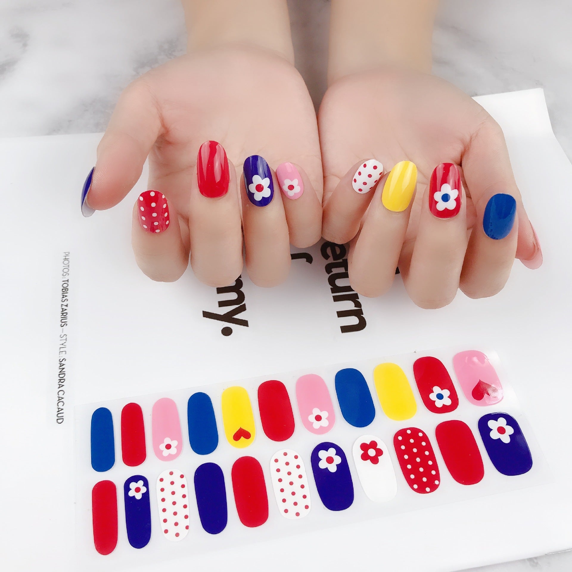 Luxury Nail Polish Stickers: High - End Nail Art Adhesive Decals Z029