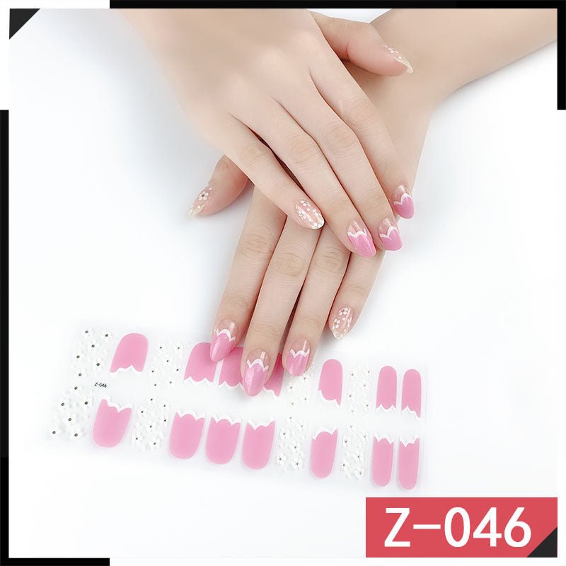 Luxury Nail Polish Stickers: High - End Nail Art Adhesive Decals Z046