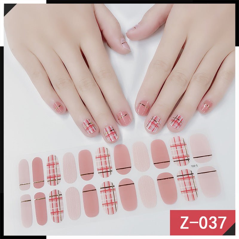 Luxury Nail Polish Stickers: High - End Nail Art Adhesive Decals Z037