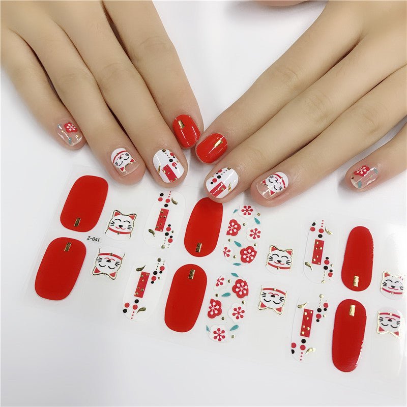 Luxury Nail Polish Stickers: High - End Nail Art Adhesive Decals Z029