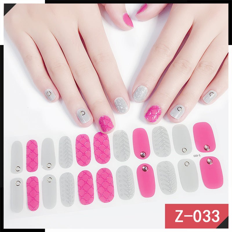 Luxury Nail Polish Stickers: High - End Nail Art Adhesive Decals Z033