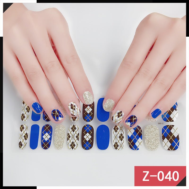 Luxury Nail Polish Stickers: High - End Nail Art Adhesive Decals Z040