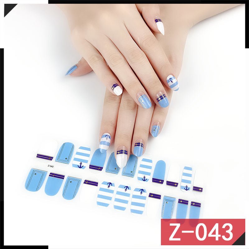 Luxury Nail Polish Stickers: High - End Nail Art Adhesive Decals Z043