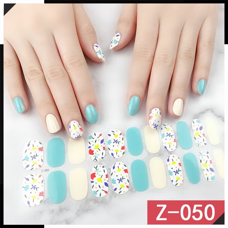 Luxury Nail Polish Stickers: High - End Nail Art Adhesive Decals Z050