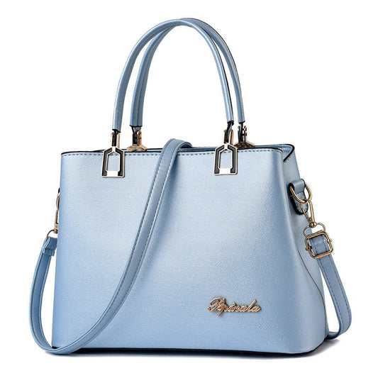 Luxury PU Leather Clutch - Stylish Handbag for Women Light Blue