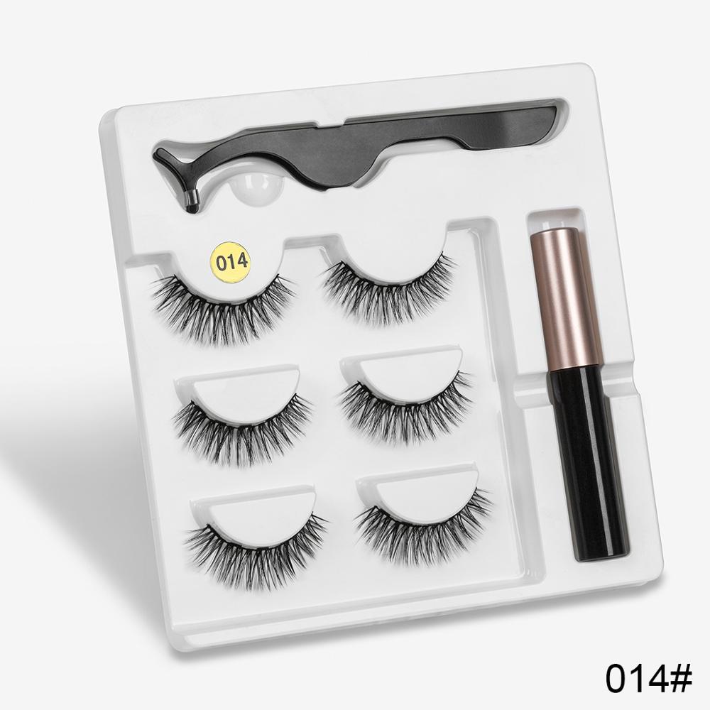 Magnetic Eyelashes Kit: Reusable Magnetic False Eyelashes Set 014