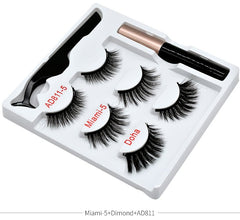 Magnetic Eyelashes Kit: Reusable Magnetic False Eyelashes Set 001