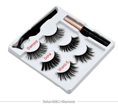 Magnetic Eyelashes Kit: Reusable Magnetic False Eyelashes Set 001