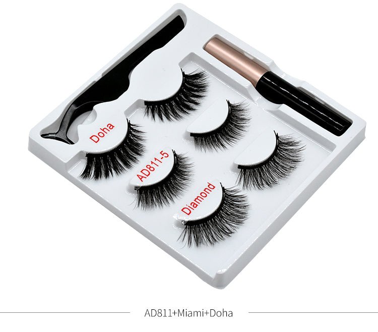 Magnetic Eyelashes Kit: Reusable Magnetic False Eyelashes Set 001