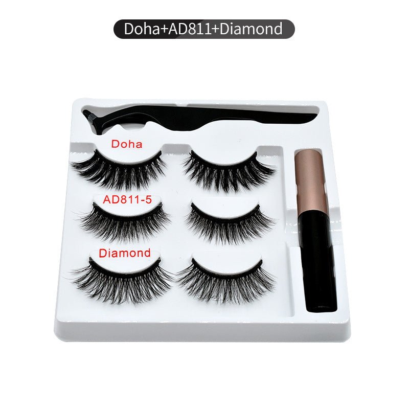 Magnetic Eyelashes Kit: Reusable Magnetic False Eyelashes Set D+A+D