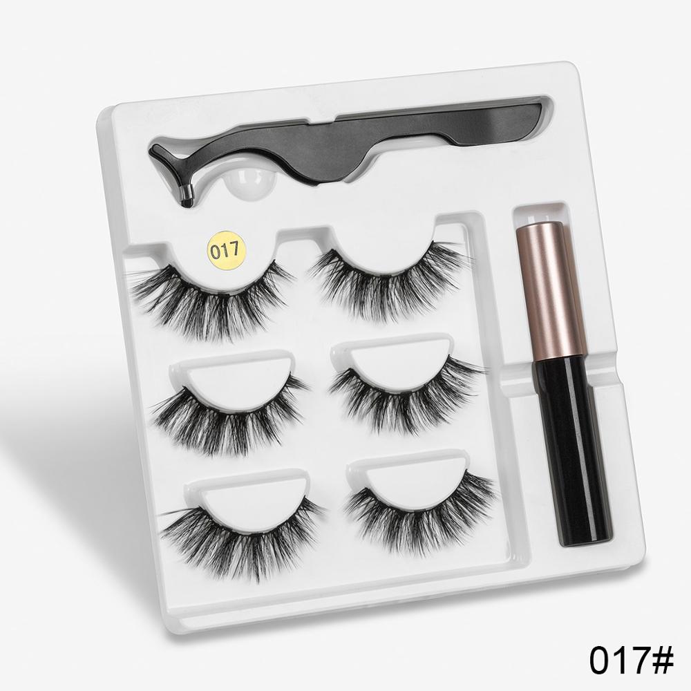 Magnetic Eyelashes Kit: Reusable Magnetic False Eyelashes Set 017