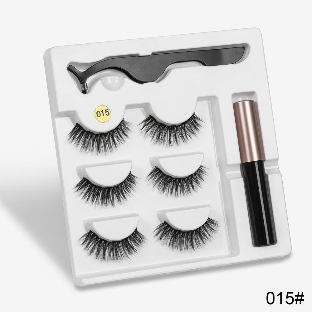 Magnetic Eyelashes Kit: Reusable Magnetic False Eyelashes Set 015