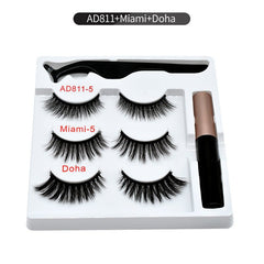 Magnetic Eyelashes Kit: Reusable Magnetic False Eyelashes Set A+M+D