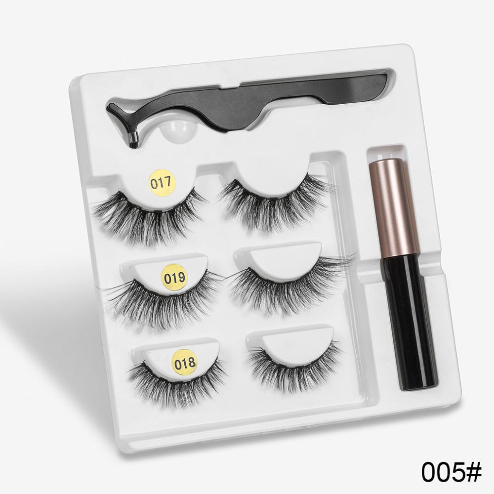 Magnetic Eyelashes Kit: Reusable Magnetic False Eyelashes Set 005