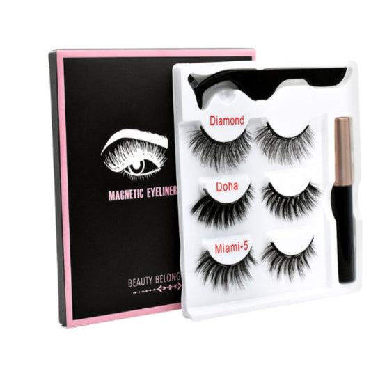 Magnetic Eyelashes Kit: Reusable Magnetic False Eyelashes Set 001