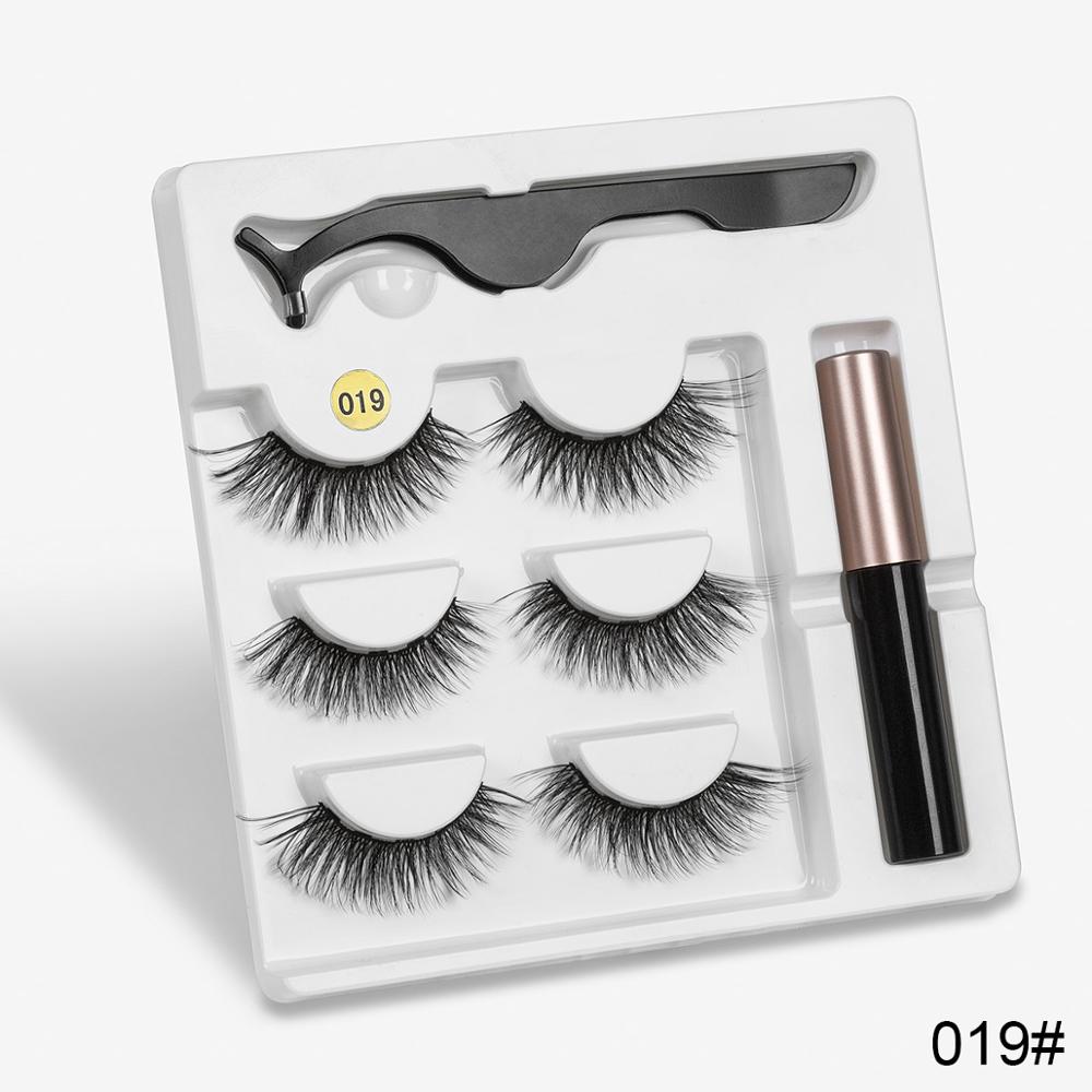 Magnetic Eyelashes Kit: Reusable Magnetic False Eyelashes Set 019