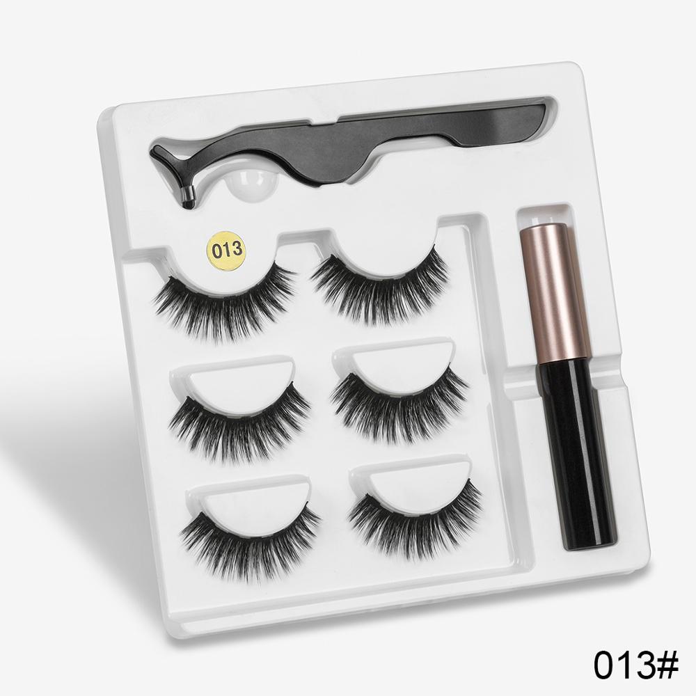 Magnetic Eyelashes Kit: Reusable Magnetic False Eyelashes Set 013