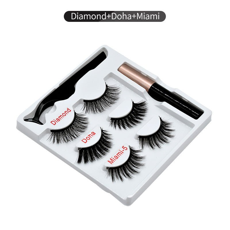 Magnetic Eyelashes Kit: Reusable Magnetic False Eyelashes Set D+D+M