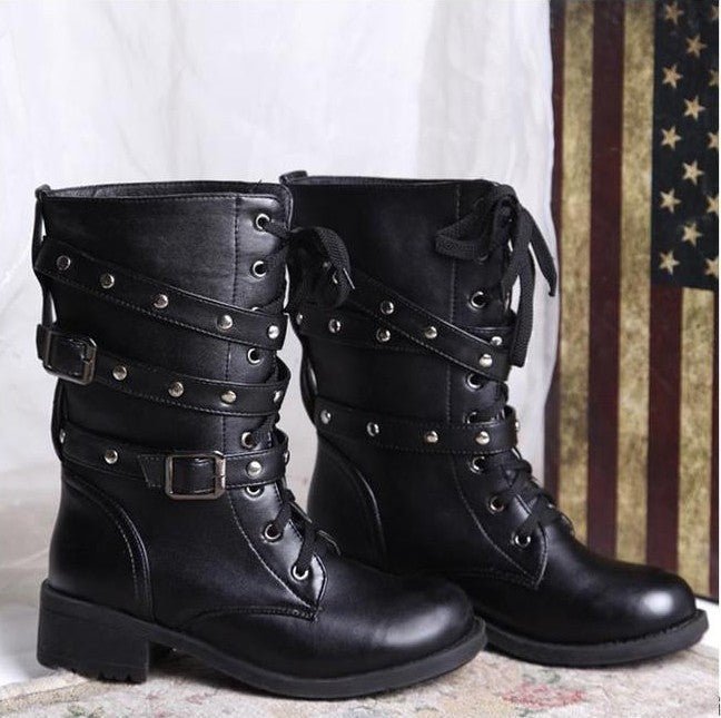 Martin Boots, Motorcycle Boots Black