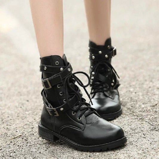 Martin Boots, Motorcycle Boots Black