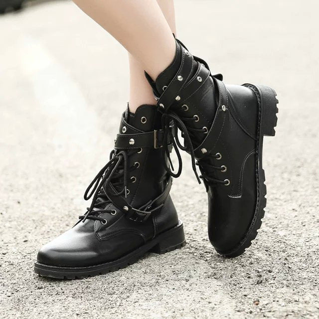 Martin Boots, Motorcycle Boots Black