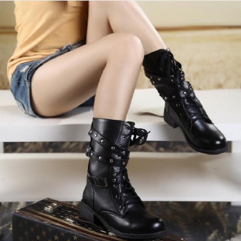 Martin Boots, Motorcycle Boots Black