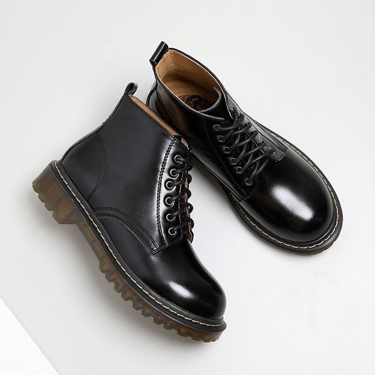 Martin Boots Women Belt Short Boots Women High Top Women Black velvet