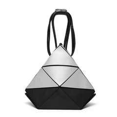 Matte Clutch Handbag - Eco - Friendly Leisure Variety Matte silver with black