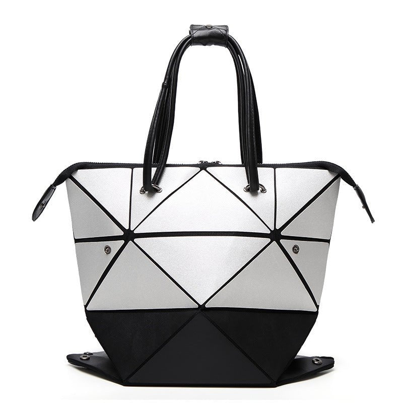 Matte Clutch Handbag - Eco - Friendly Leisure Variety Matte silver with black
