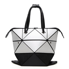 Matte Clutch Handbag - Eco - Friendly Leisure Variety Matte silver with black