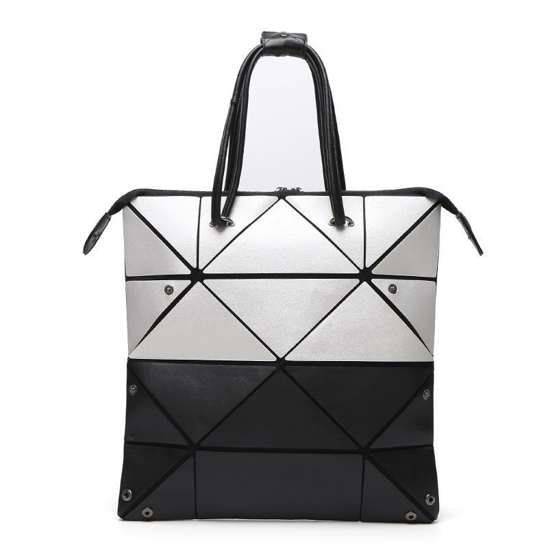 Matte Clutch Handbag - Eco - Friendly Leisure Variety Matte silver with black